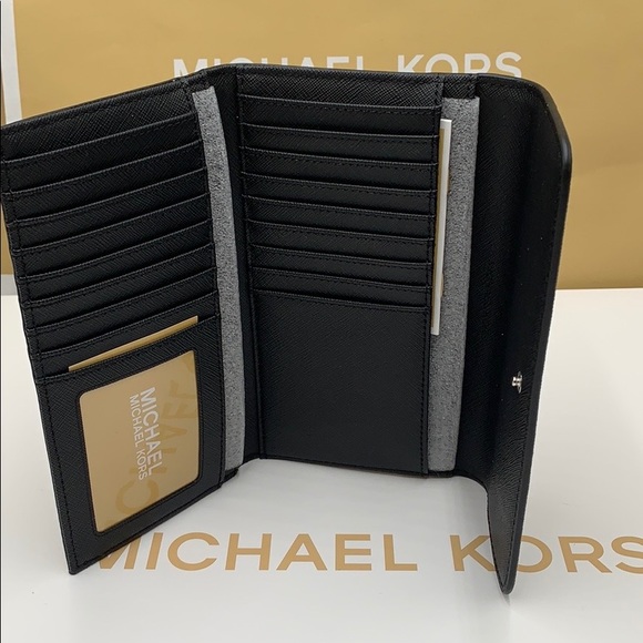 Michael Kors Jet Set Travel Lg Trifold Wallet - Picture 5 of 16